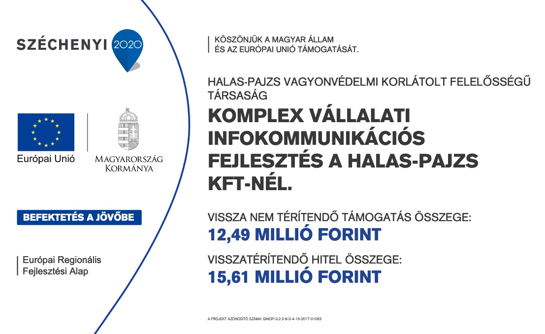 Komplex vállalati infokommunikációs fejlesztés a Halas-Pajzs Kft-nél